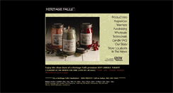 Desktop Screenshot of heritagefallscandles.com